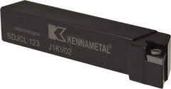 Kennametal - SDJC, Left Hand Cut, 3° Lead Angle, 3/4" Shank Height x 3/4" Shank Width, Neutral Rake Indexable Turning Toolholder - 4-1/2" OAL, DC..32.5. Insert Compatibility, Series Screw-On - Apex Tool & Supply