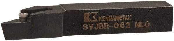 Kennametal - SVJB, Right Hand Cut, 3° Lead Angle, 3/8" Shank Height x 3/8" Shank Width, Neutral Rake Indexable Turning Toolholder - 2-1/2" OAL, VB..22. Insert Compatibility, Series Screw-On - Apex Tool & Supply