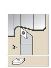Kennametal - SDAC, Right Hand Cut, 0° Lead Angle, 1/2" Shank Height x 1/2" Shank Width, Neutral Rake Indexable Turning Toolholder - 6" OAL, DC..32.5. Insert Compatibility, Series Screw-On - Apex Tool & Supply