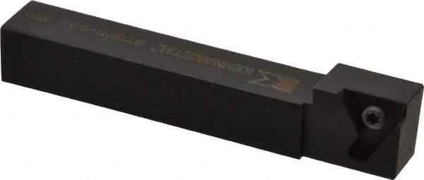 Kennametal - STGP, Right Hand Cut, 0° Lead Angle, 3/8" Shank Height x 3/8" Shank Width, Positive Rake Indexable Turning Toolholder - 2-1/2" OAL, TP..21.5. Insert Compatibility, Series Screw-On - Apex Tool & Supply