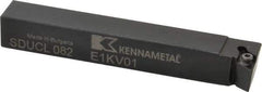 Kennametal - SDUC, Left Hand Cut, 3° Lead Angle, 1/2" Shank Height x 1/2" Shank Width, Neutral Rake Indexable Turning Toolholder - 3-1/2" OAL, DC..21.5. Insert Compatibility, Series Screw-On - Apex Tool & Supply