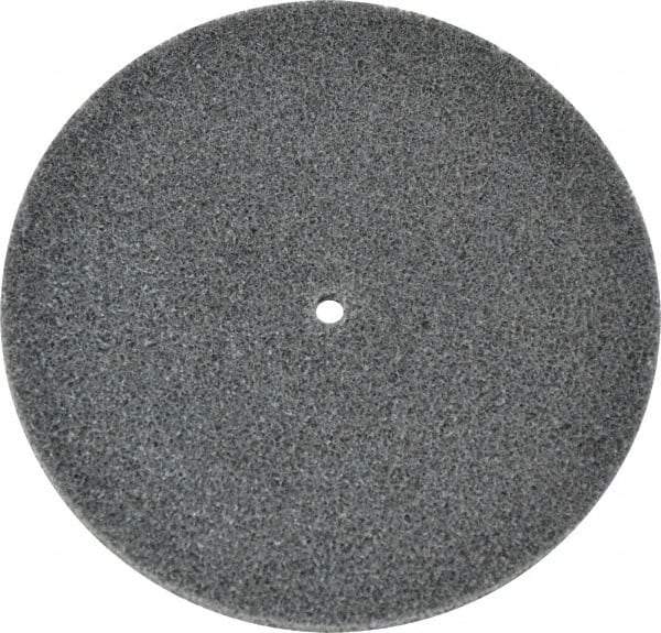 3M - 5" Diam, 1/4" Face Width, 1/4" Center Hole, Fine Grade, Silicon Carbide Deburring Wheel - Unitized, Soft Density 2 Grade, 6,000 RPM - Apex Tool & Supply