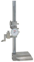 Value Collection - 300mm Stainless Steel Dial Height Gage - 0.02mm Graduation, Dial Display - Apex Tool & Supply