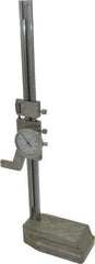 Value Collection - 8" Stainless Steel Dial Height Gage - 0.001" Graduation, Dial Display - Apex Tool & Supply