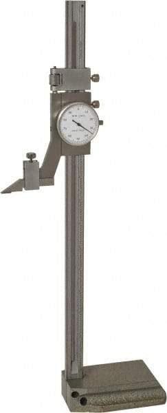Value Collection - 12" Stainless Steel Dial Height Gage - 0.001" Graduation, Dial Display - Apex Tool & Supply