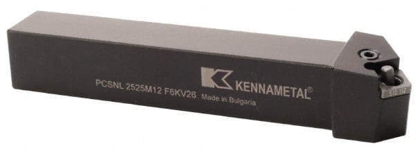 Kennametal - LH PCSN 0° Neutral Rake Indexable Turning Toolholder - Apex Tool & Supply