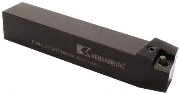 Kennametal - PSBN, Left Hand Cut, 15° Lead Angle, 32mm Shank Height x 32mm Shank Width, Negative Rake Indexable Turning Toolholder - 170mm OAL, SN..1906.. Insert Compatibility, Series Kenlever - Apex Tool & Supply