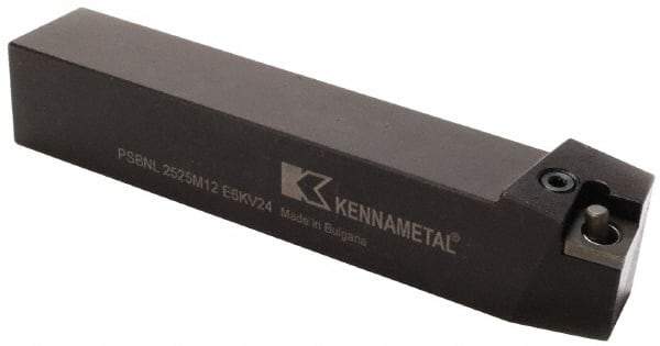 Kennametal - PSBN, Left Hand Cut, 15° Lead Angle, 40mm Shank Height x 40mm Shank Width, Negative Rake Indexable Turning Toolholder - 250mm OAL, SN..2507.. Insert Compatibility, Series Kenlever - Apex Tool & Supply