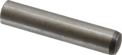 Value Collection - 10mm Diam x 50mm Pin Length Alloy Steel Standard Dowel Pin - C 58-62 Hardness, 37,100 Lb Breaking Strength, 1 Rounded End - Apex Tool & Supply