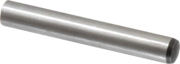 Value Collection - 10mm Diam x 70mm Pin Length Alloy Steel Standard Dowel Pin - C 58-62 Hardness, 37,100 Lb Breaking Strength, 1 Rounded End - Apex Tool & Supply