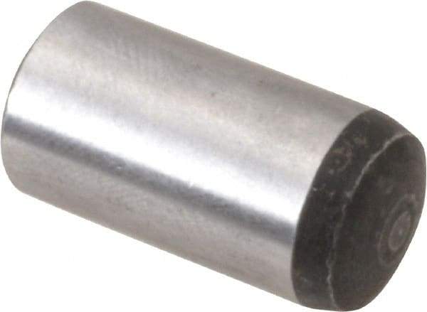 Value Collection - 12mm Diam x 25mm Pin Length Alloy Steel Standard Dowel Pin - C 58-62 Hardness, 53,400 Lb Breaking Strength, 1 Rounded End - Apex Tool & Supply