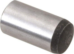 Value Collection - 12mm Diam x 25mm Pin Length Alloy Steel Standard Dowel Pin - C 58-62 Hardness, 53,400 Lb Breaking Strength, 1 Rounded End - Apex Tool & Supply