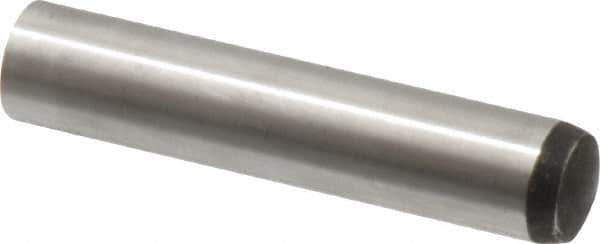 Value Collection - 12mm Diam x 60mm Pin Length Alloy Steel Standard Dowel Pin - C 58-62 Hardness, 53,400 Lb Breaking Strength, 1 Rounded End - Apex Tool & Supply