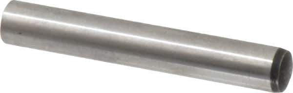 Value Collection - 12mm Diam x 80mm Pin Length Alloy Steel Standard Dowel Pin - C 58-62 Hardness, 53,400 Lb Breaking Strength, 1 Rounded End - Apex Tool & Supply