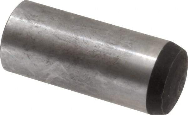 Value Collection - 16mm Diam x 40mm Pin Length Alloy Steel Standard Dowel Pin - C 58-62 Hardness, 94,900 Lb Breaking Strength, 1 Rounded End - Apex Tool & Supply