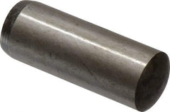 Value Collection - 16mm Diam x 45mm Pin Length Alloy Steel Standard Dowel Pin - C 58-62 Hardness, 94,900 Lb Breaking Strength, 1 Rounded End - Apex Tool & Supply