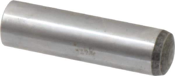 Value Collection - 16mm Diam x 60mm Pin Length Alloy Steel Standard Dowel Pin - C 58-62 Hardness, 94,900 Lb Breaking Strength, 1 Rounded End - Apex Tool & Supply
