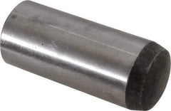 Value Collection - 20mm Diam x 50mm Pin Length Alloy Steel Standard Dowel Pin - C 58-62 Hardness, 148,000 Lb Breaking Strength, 1 Rounded End - Apex Tool & Supply
