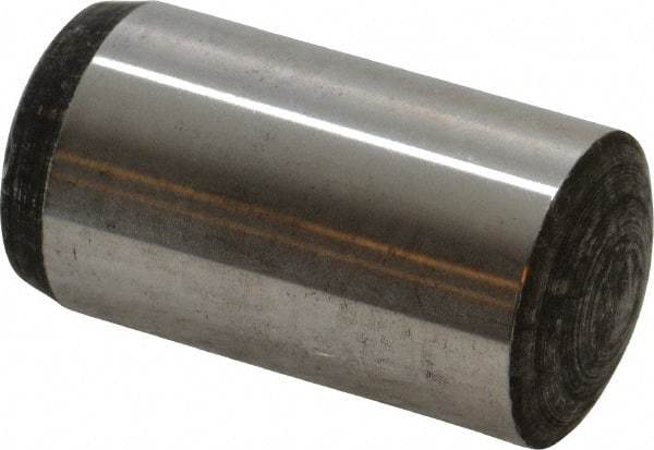 Value Collection - 25mm Diam x 50mm Pin Length Alloy Steel Standard Dowel Pin - C 58-62 Hardness, 232,000 Lb Breaking Strength, 1 Rounded End - Apex Tool & Supply