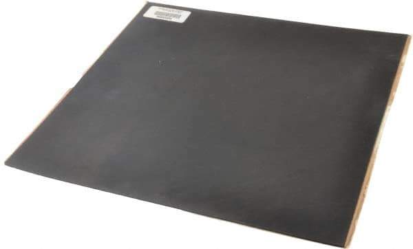 Made in USA - 12" Long, 12" Wide, 1/16" Thick, Neoprene Rubber Foam Sheet - 45 to 55 Durometer, Black, -20 to 170°F, 2,500 psi Tensile Strength, Adhesive Backing, Stock Length - Apex Tool & Supply