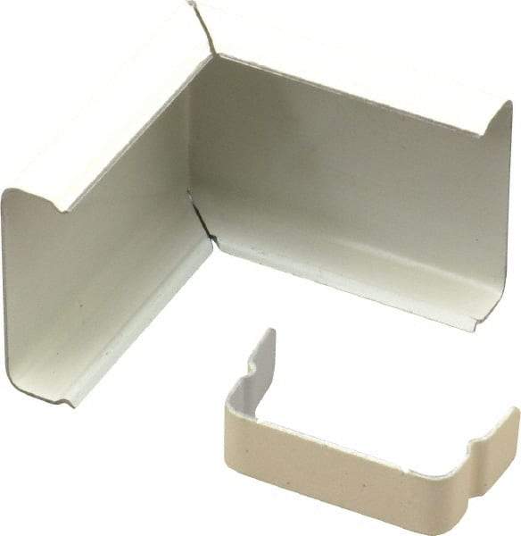 Wiremold - 1-7/8 Inch Long x 1.87 Inch Wide x 3/4 Inch High, Raceway Elbow End - Ivory, For Use with Wiremold NM2000 Series Raceways - Apex Tool & Supply