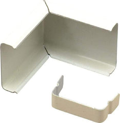Wiremold - 1-7/8 Inch Long x 1.87 Inch Wide x 3/4 Inch High, Raceway Elbow End - Ivory, For Use with Wiremold NM2000 Series Raceways - Apex Tool & Supply