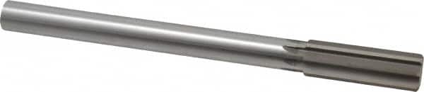 Made in USA - 0.878" High Speed Steel 8 Flute Chucking Reamer - Apex Tool & Supply