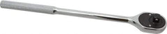 Proto - 3/8" Drive Pear Head Ratchet - Chrome Finish, 11" OAL, 24 Gear Teeth, Standard Head - Apex Tool & Supply