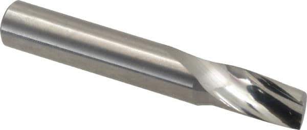 Onsrud - 3/8" Cutting Diam x 5/8" Length of Cut, 1 Flute, Upcut Spiral Router Bit - Uncoated, Right Hand Cut, Solid Carbide, 2-1/2" OAL x 3/8" Shank Diam, Single Edge, 21° Helix Angle - Apex Tool & Supply
