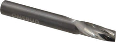 Onsrud - 3/8" Cutting Diam x 3/4" Length of Cut, 1 Flute, Upcut Spiral Router Bit - Uncoated, Right Hand Cut, Solid Carbide, 3" OAL x 3/8" Shank Diam, Single Edge, 21° Helix Angle - Apex Tool & Supply