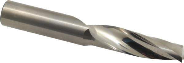 Onsrud - 1/2" Cutting Diam x 1-5/8" Length of Cut, 1 Flute, Upcut Spiral Router Bit - Uncoated, Right Hand Cut, Solid Carbide, 3-1/2" OAL x 1/2" Shank Diam, Single Edge, 21° Helix Angle - Apex Tool & Supply