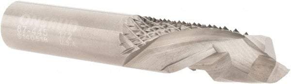 Onsrud - 1/2" Cut Diam, 1/2" Shank Diam, Cylinder Head Double Cut Burr - Carbide, Flat End, 1" LOC, 3" OAL - Apex Tool & Supply