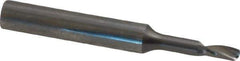 Onsrud - 1/8" Cutting Diam x 1/4" Length of Cut, 1 Flute, Upcut Spiral Router Bit - Uncoated, Right Hand Cut, Solid Carbide, 2" OAL x 1/4" Shank Diam, Single Edge, 21° Helix Angle - Apex Tool & Supply