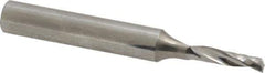 Onsrud - 1/8" Cutting Diam x 1/2" Length of Cut, 1 Flute, Upcut Spiral Router Bit - Uncoated, Right Hand Cut, Solid Carbide, 2" OAL x 1/4" Shank Diam, Single Edge, 21° Helix Angle - Apex Tool & Supply