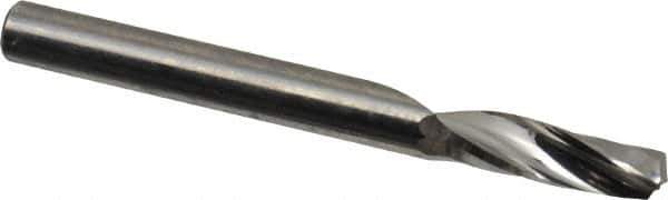 Onsrud - 3/16" Cutting Diam x 5/8" Length of Cut, 1 Flute, Upcut Spiral Router Bit - Uncoated, Right Hand Cut, Solid Carbide, 2" OAL x 3/16" Shank Diam, Single Edge, 21° Helix Angle - Apex Tool & Supply