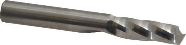 Onsrud - 3/8" Cutting Diam x 1-1/8" Length of Cut, 1 Flute, Upcut Spiral Router Bit - Uncoated, Right Hand Cut, Solid Carbide, 3" OAL x 3/8" Shank Diam, Single Edge - Apex Tool & Supply