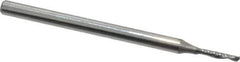 Onsrud - 1/16" Cutting Diam x 1/4" Length of Cut, 1 Flute, Downcut Spiral Router Bit - Uncoated, Right Hand Cut, Solid Carbide, 2" OAL x 1/8" Shank Diam, Single Edge, 21° Helix Angle - Apex Tool & Supply