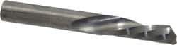 Onsrud - 1/4" Cutting Diam x 3/4" Length of Cut, 1 Flute, Downcut Spiral Router Bit - Uncoated, Right Hand Cut, Solid Carbide, 2" OAL x 1/4" Shank Diam, Single Edge, 21° Helix Angle - Apex Tool & Supply