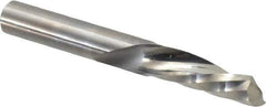 Onsrud - 3/8" Cutting Diam x 1-1/8" Length of Cut, 1 Flute, Downcut Spiral Router Bit - Uncoated, Right Hand Cut, Solid Carbide, 3" OAL x 3/8" Shank Diam, Single Edge, 21° Helix Angle - Apex Tool & Supply