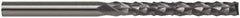 Accupro - 1/2" Diam, 1" LOC, End Mill End, Solid Carbide Diamond Pattern Router Bit - Right Hand Cut, 3" OAL, 1/2" Shank Diam, Use on Fiberglass - Apex Tool & Supply