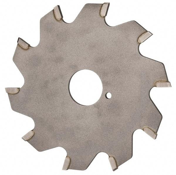 Onsrud - 3" Diam x 0.095" Blade Thickness x 5/8" Arbor Hole Diam, 10 Tooth Slitting and Slotting Saw - Arbor Connection, Right Hand, Uncoated, Carbide-Tipped, 0° Rake - Apex Tool & Supply