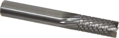 Onsrud - 1/2" Cut Diam, 1/2" Shank Diam, Cylinder Head Fluted Cut Burr - Carbide, Flat End, 1-1/8" LOC, 3-1/2" OAL - Apex Tool & Supply