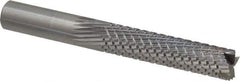 Onsrud - 1/2" Cut Diam, 1/2" Shank Diam, Cylinder Head Fluted Cut Burr - Carbide, Flat End, 2-1/8" LOC, 4" OAL - Apex Tool & Supply