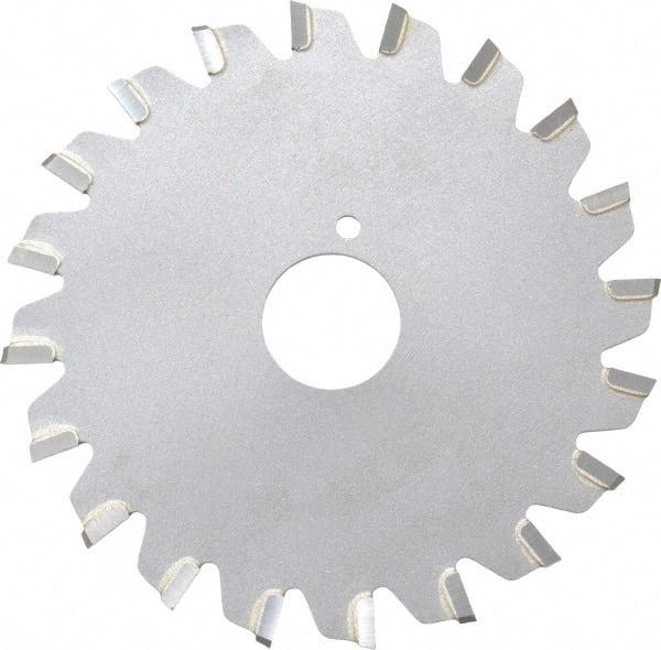 Onsrud - 3" Diam x 0.095" Blade Thickness x 5/8" Arbor Hole Diam, 20 Tooth Slitting and Slotting Saw - Arbor Connection, Right Hand, Uncoated, Carbide-Tipped, -5° Rake - Apex Tool & Supply