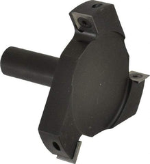Onsrud - 4" Cutting Diam, 1/8" Max Depth of Cut, 3/4" Shank Diam, Indexable Spoilboard Surface Insert Cutter - 3 Cutters, Straight Cut, ICK L 142 Insert Style, 3.05" OAL, 2-1/4" Shank Length, Right Hand Cut - Apex Tool & Supply