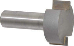 Onsrud - 1-1/4" Cutting Diam, 1/8" Max Depth of Cut, 1/2" Shank Diam, Indexable Spoilboard Surface Insert Cutter - 2 Cutters, Straight Cut, ICK L 142 Insert Style, Carbide Tipped, 2" OAL, 1-1/2" Shank Length, Right Hand Cut - Apex Tool & Supply