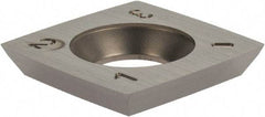 Onsrud - VPGT160412 Carbide Milling Insert - Uncoated, 1/4" Thick, 1/2" Inscribed Circle - Apex Tool & Supply