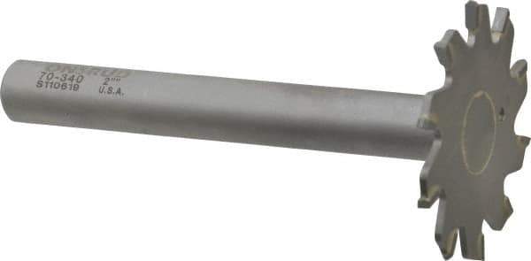 Onsrud - 2" Diam x 0.095" Blade Thickness, 10 Tooth Slitting and Slotting Saw - Shank Connection, Right Hand, Uncoated, Carbide-Tipped, -5° Rake - Apex Tool & Supply