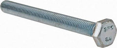 Value Collection - M10x1.50mm Metric Coarse, 100mm Length Under Head Hex Head Cap Screw - Fully Threaded, Grade 8.8 Steel, Zinc-Plated Finish, 17mm Hex - Apex Tool & Supply