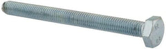 Value Collection - M10x1.50mm Metric Coarse, 110mm Length Under Head Hex Head Cap Screw - Fully Threaded, Grade 8.8 Steel, Zinc-Plated Finish, 17mm Hex - Apex Tool & Supply